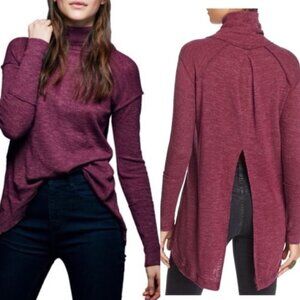 We The Free Long Sleeve Top Sz S Slit Back Relaxed Fit Baselayer Boho Langelook